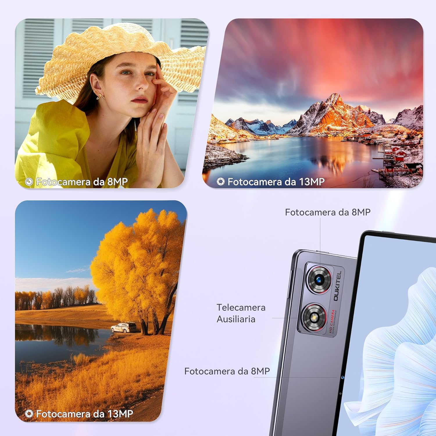 Oukitel OT8 Tablet 11 inç 2 K Android 13 Tablet, Kalemli, 30 (6+24) GB